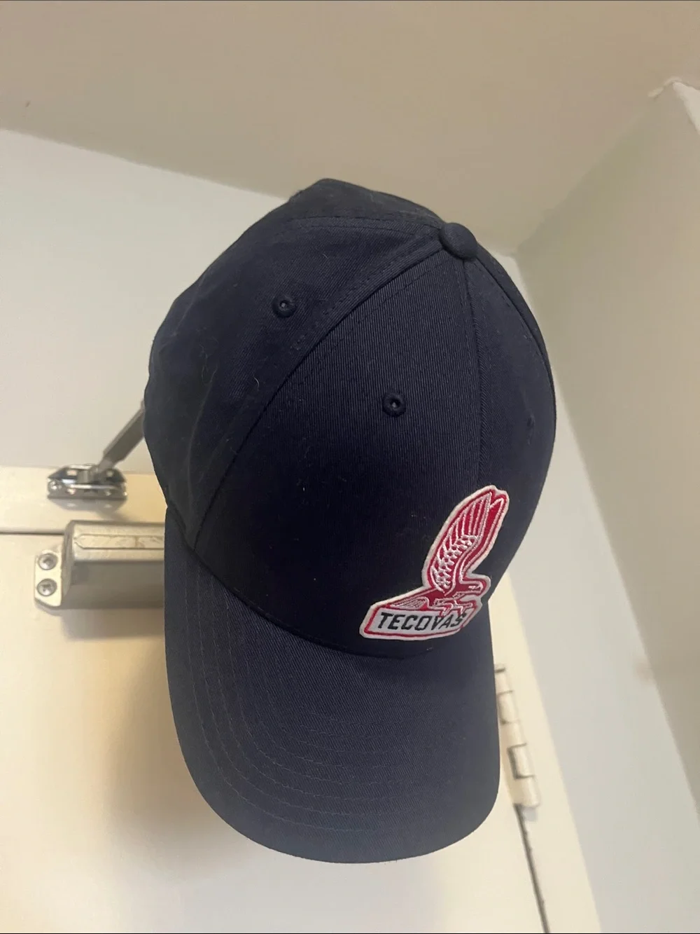Tecovas Navy Cap with Red & White Eagle Patch
